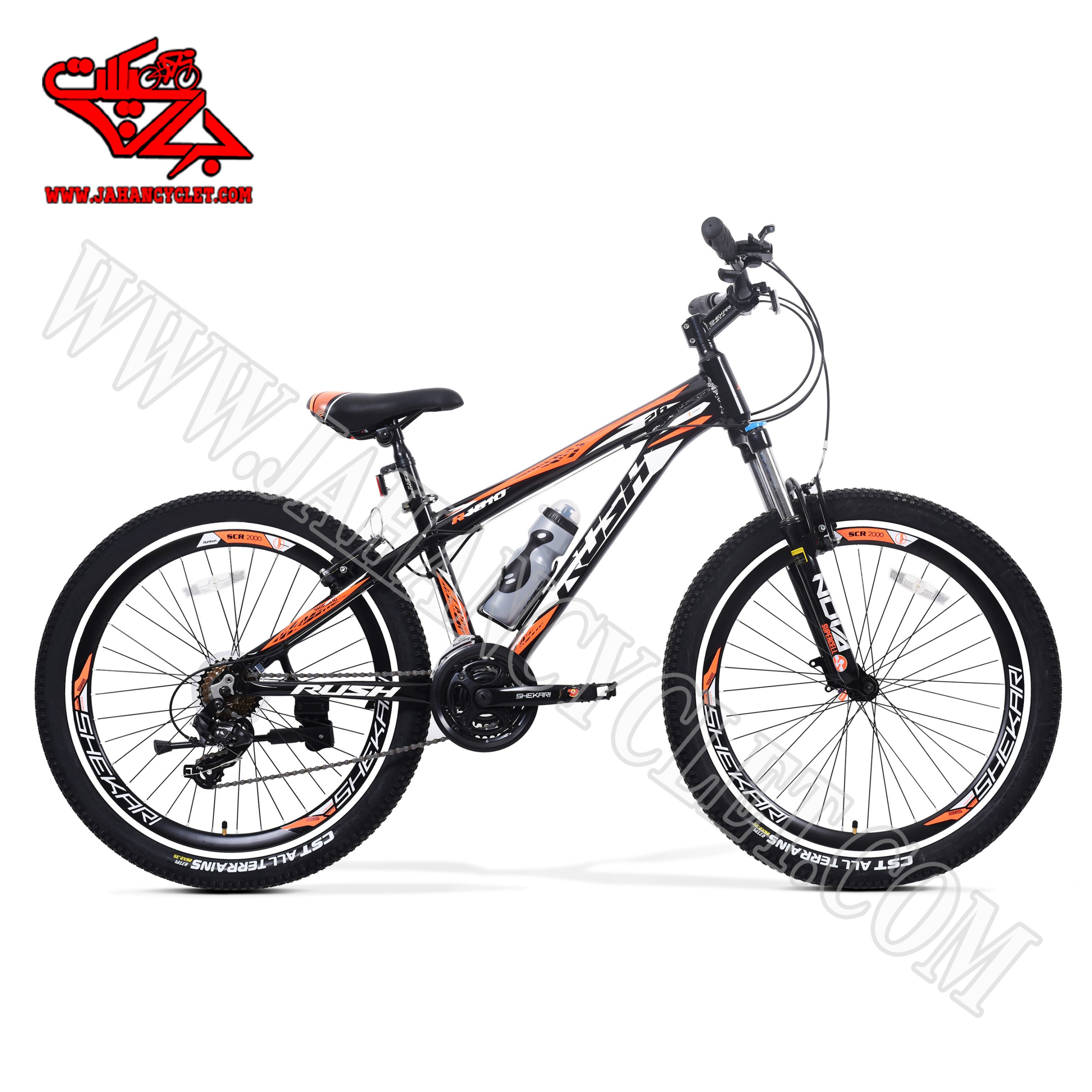 دوچرخه راش مشکی نارنجی 26
