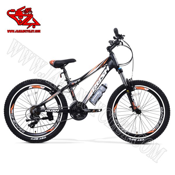 دوچرخه راش مشکی نارنجی 24