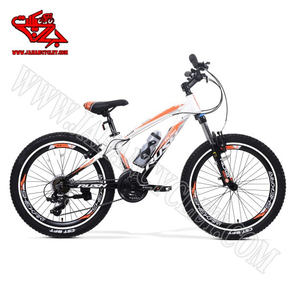 دوچرخه راش سفید نارنجی 24