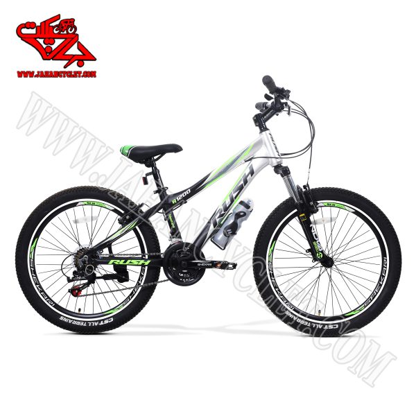 دوچرخه راش نقره ای سبز 24