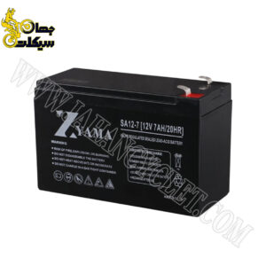 خرید باطری ماشین شارژی 12V7AH مارک ZYAMA